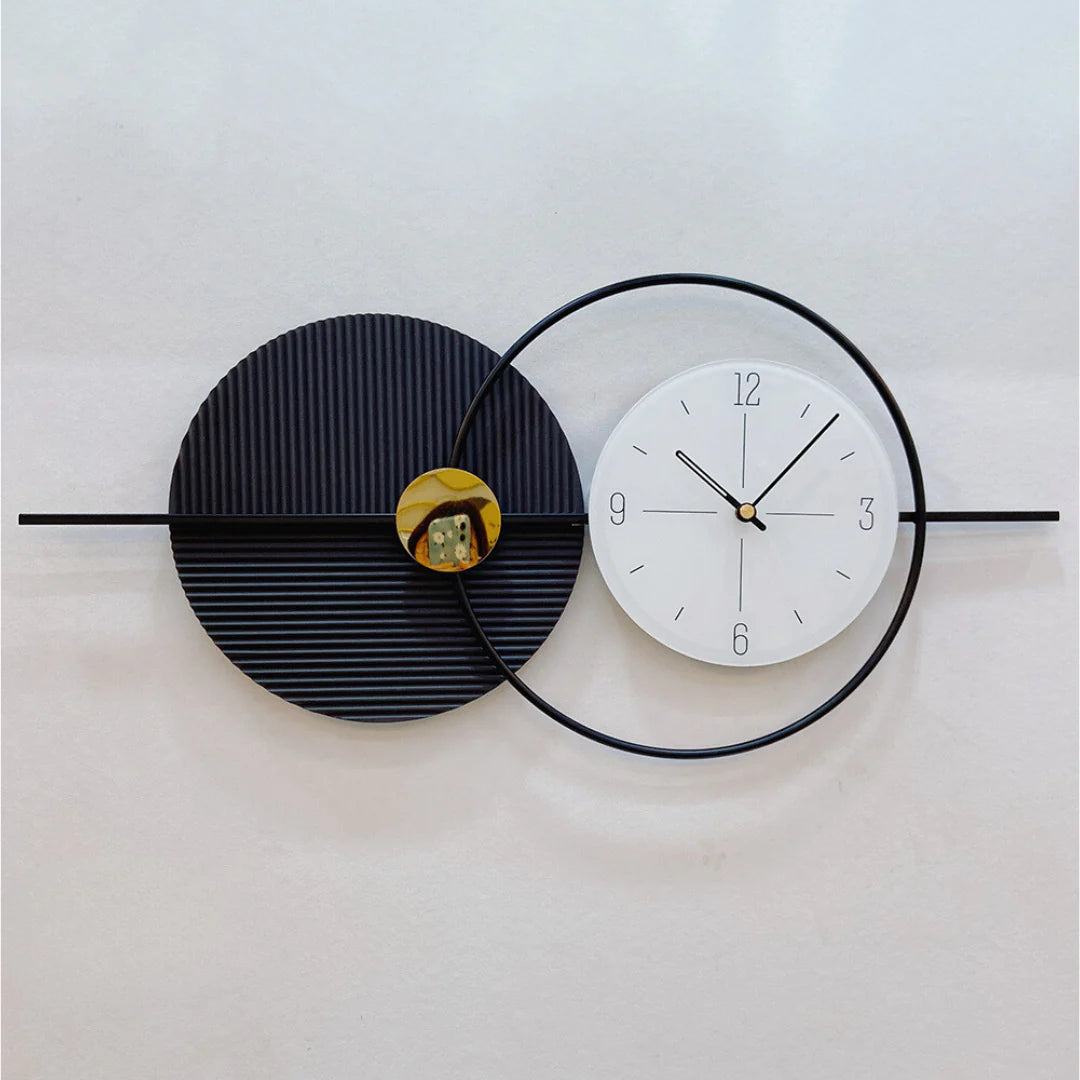 Luxury Charcoal Black Limited Edition Wall Clock [31x14 Inch]