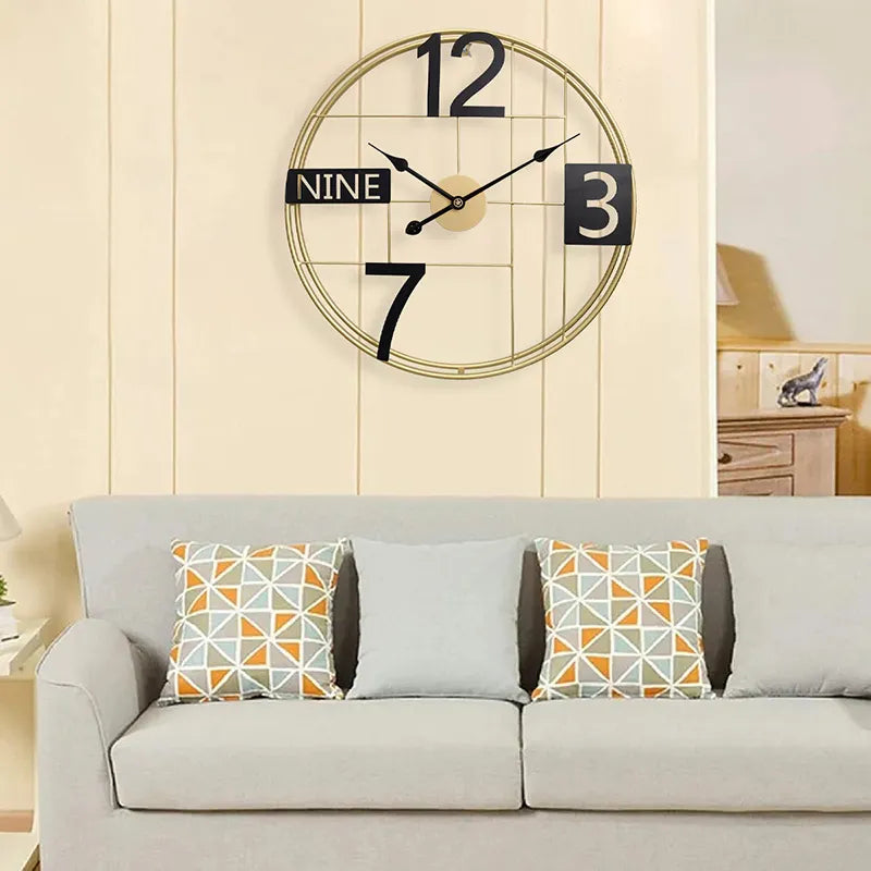 Unique Metal Wall Clock