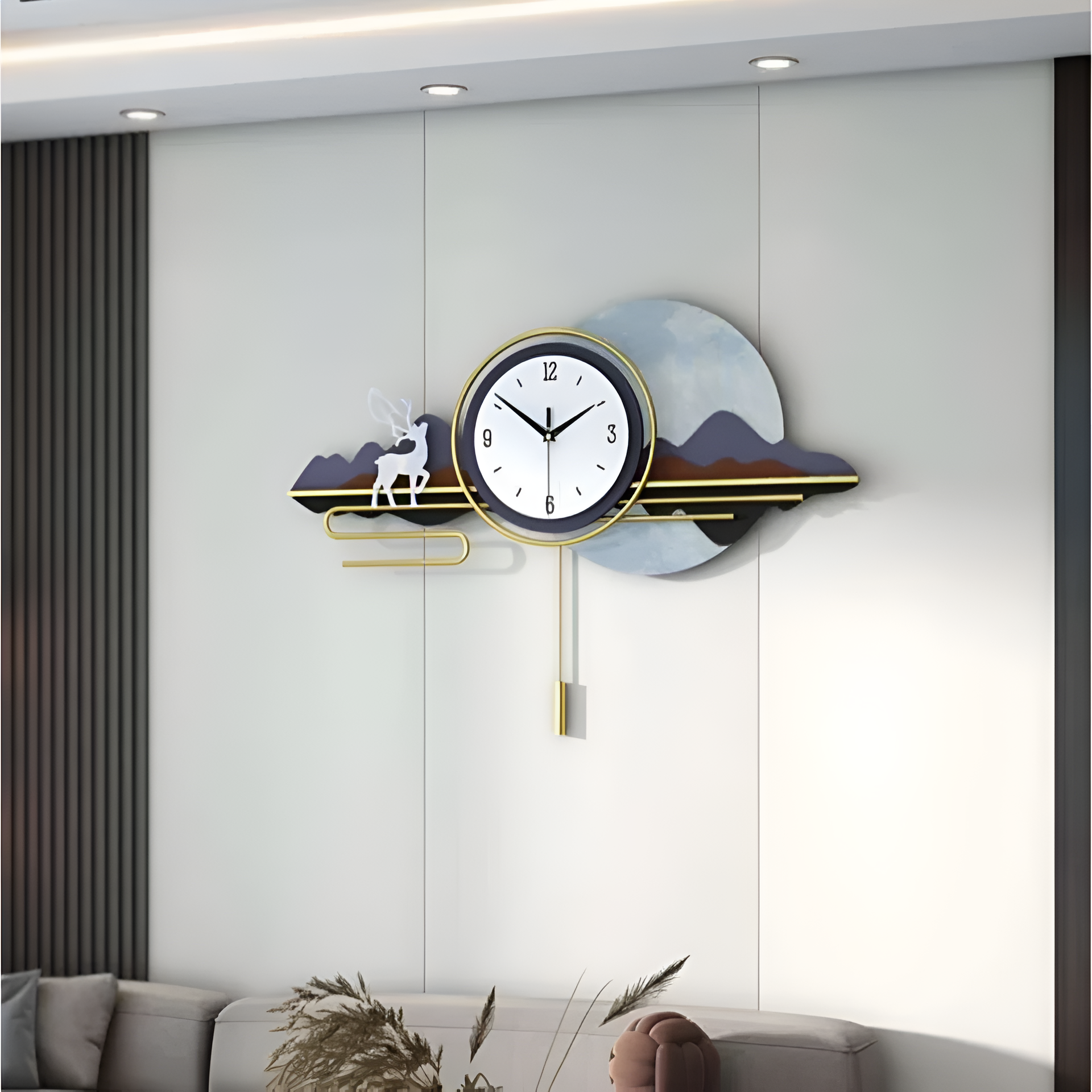 Luxury Landscape Limited Edition Wall Clock [31x22 Inch]