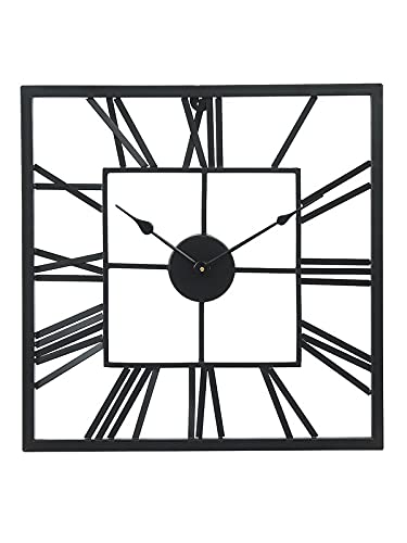 Luxury Black Square Wall Clock [20x20 Inch]