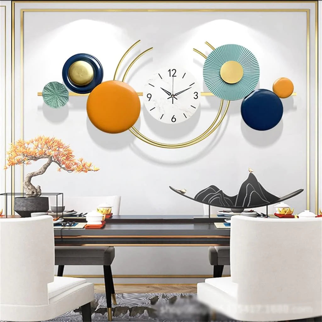 Modern Colors Luxury Limited Edition Wall Clock [16x39 Inch]