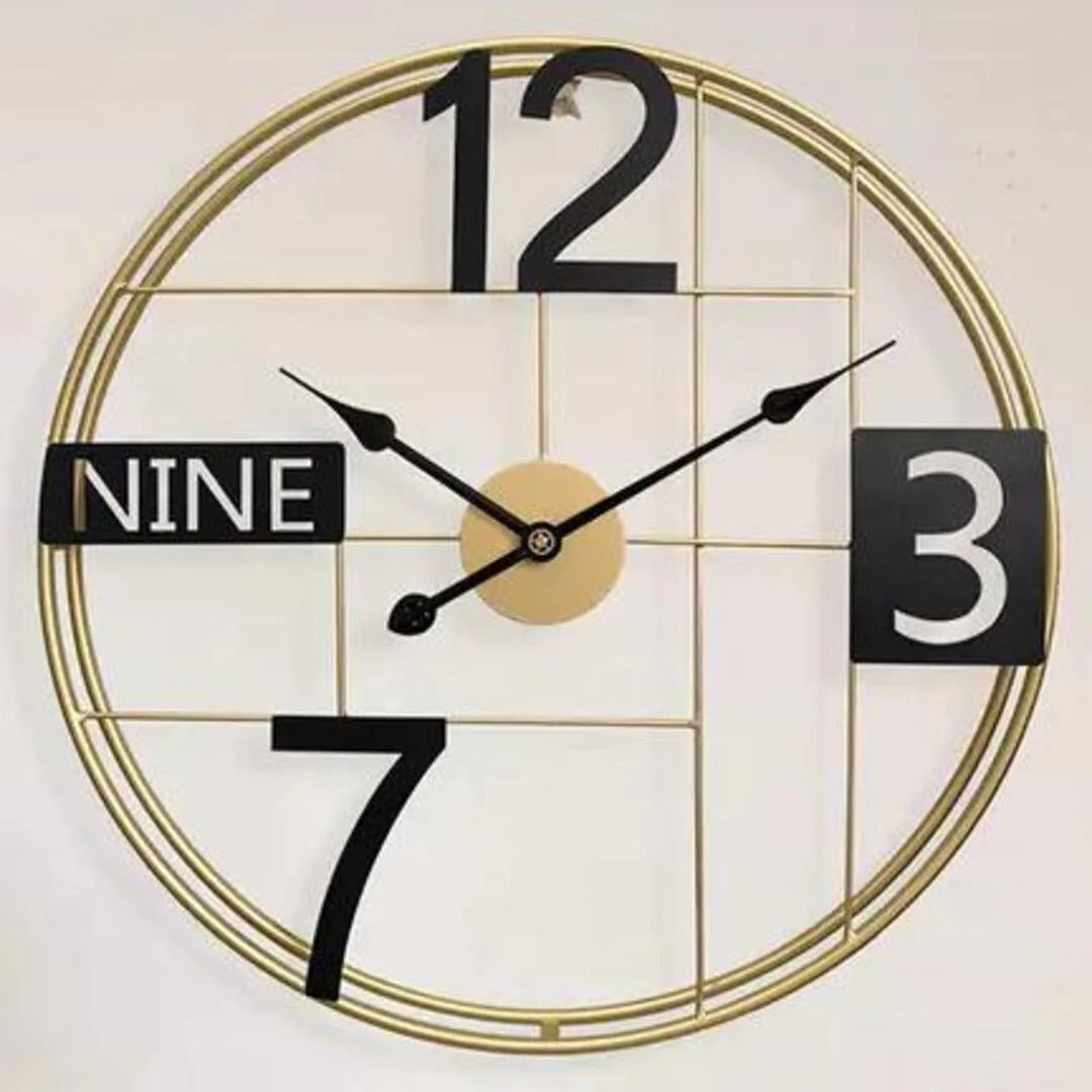 Unique Metal Wall Clock