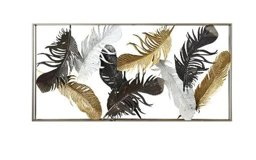 Metal Leaves Wall Frame