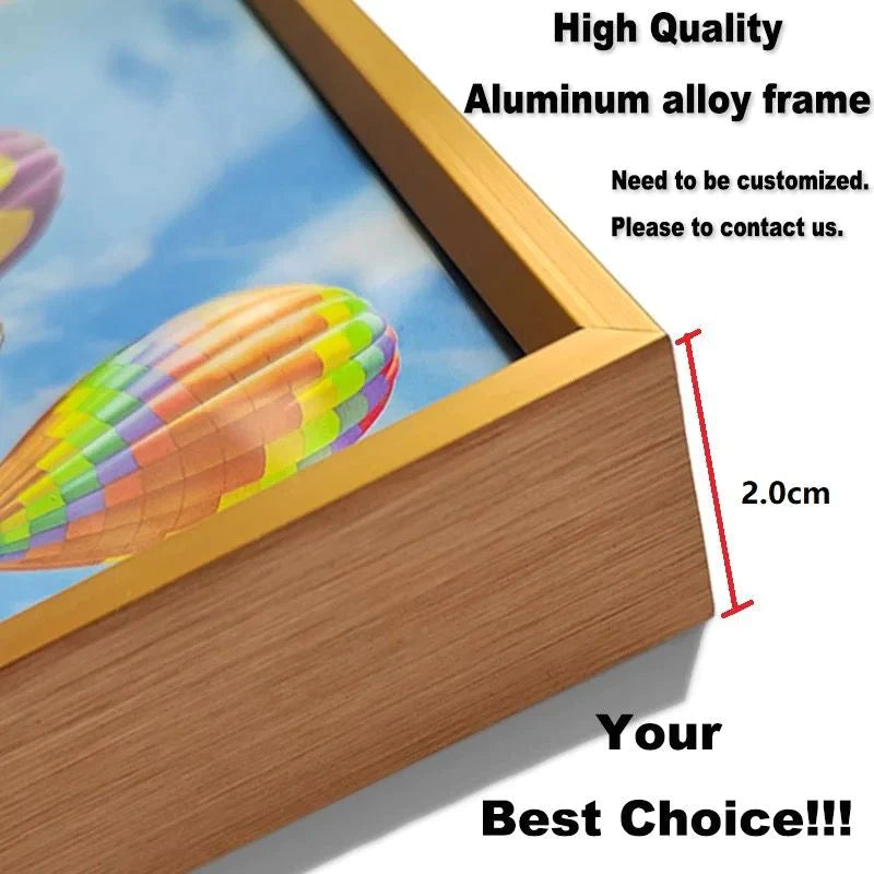 Set of 3 Multicolor Crystal Glass Painting With Metal Framing For Wall Decor [16x24 inch each]